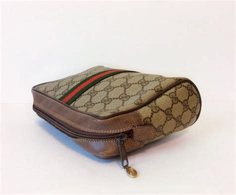 red gucci makeup bag|vintage Gucci makeup bag.